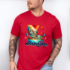 Colorful Mississippi Design - States & Cities Unisex Crewneck T-Shirt Sweatshirt Hoodie