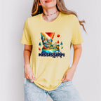 Colorful Mississippi Design - States & Cities Unisex Crewneck T-Shirt Sweatshirt Hoodie