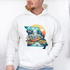 Colorful Missouri Design - States & Cities Unisex Crewneck T-Shirt Sweatshirt Hoodie
