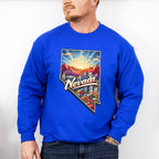 Colorful Nevada Design - States & Cities Unisex Crewneck T-Shirt Sweatshirt Hoodie