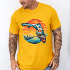Colorful Florida Design - States & Cities Unisex Crewneck T-Shirt Sweatshirt Hoodie
