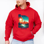 Colorful Idaho Design - States & Cities Unisex Crewneck T-Shirt Sweatshirt Hoodie