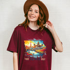 Colorful Iowa Design - States & Cities Unisex Crewneck T-Shirt Sweatshirt Hoodie
