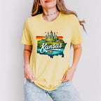 Colorful Kansas Design - States & Cities Unisex Crewneck T-Shirt Sweatshirt Hoodie