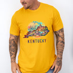 Colorful Kentucky Design - States & Cities Unisex Crewneck T-Shirt Sweatshirt Hoodie