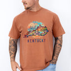 Colorful Kentucky Design - States & Cities Unisex Crewneck T-Shirt Sweatshirt Hoodie