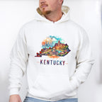 Colorful Kentucky Design - States & Cities Unisex Crewneck T-Shirt Sweatshirt Hoodie