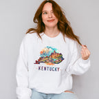 Colorful Kentucky Design - States & Cities Unisex Crewneck T-Shirt Sweatshirt Hoodie
