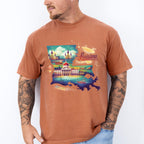 Colorful Louisiana Design - States & Cities Unisex Crewneck T-Shirt Sweatshirt Hoodie