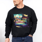 Colorful Louisiana Design - States & Cities Unisex Crewneck T-Shirt Sweatshirt Hoodie