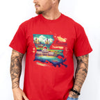 Colorful Louisiana Design - States & Cities Unisex Crewneck T-Shirt Sweatshirt Hoodie