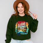 Colorful Alabama Design - States & Cities Unisex Crewneck T-Shirt Sweatshirt Hoodie