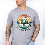 Colorful Alaska Design - States & Cities Unisex Crewneck T-Shirt Sweatshirt Hoodie