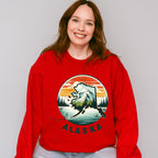 Colorful Alaska Design - States & Cities Unisex Crewneck T-Shirt Sweatshirt Hoodie