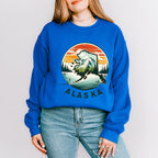 Colorful Alaska Design - States & Cities Unisex Crewneck T-Shirt Sweatshirt Hoodie