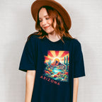 Colorful Arizona Design - States & Cities Unisex Crewneck T-Shirt Sweatshirt Hoodie