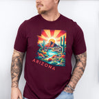 Colorful Arizona Design - States & Cities Unisex Crewneck T-Shirt Sweatshirt Hoodie