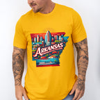 Colorful Arkansas Design - States & Cities Unisex Crewneck T-Shirt Sweatshirt Hoodie