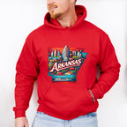 Colorful Arkansas Design - States & Cities Unisex Crewneck T-Shirt Sweatshirt Hoodie