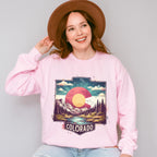 Colorful Colorado Design - States & Cities Unisex Crewneck T-Shirt Sweatshirt Hoodie