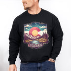 Colorful Colorado Design - States & Cities Unisex Crewneck T-Shirt Sweatshirt Hoodie
