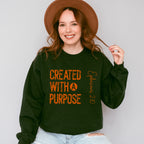 Created With A Purpose - Christianity Unisex Crewneck T-Shirt Sweatshirt Hoodie