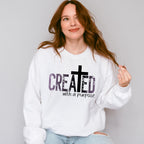 Created With A Purpose - Christianity Unisex Crewneck T-Shirt Sweatshirt Hoodie