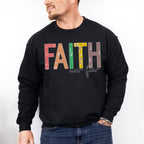 Faith Over Fear Colorful Design - Christianity Unisex Crewneck T-Shirt Sweatshirt Hoodie
