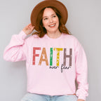 Faith Over Fear Colorful Design - Christianity Unisex Crewneck T-Shirt Sweatshirt Hoodie