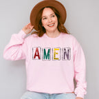 Amen Colorful Design - Christianity Unisex Crewneck T-Shirt Sweatshirt Hoodie