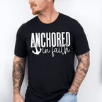 Anchored In Faith Design - Christianity Unisex Crewneck T-Shirt Sweatshirt Hoodie