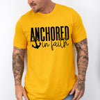 Anchored In Faith Design - Christianity Unisex Crewneck T-Shirt Sweatshirt Hoodie