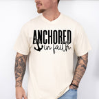 Anchored In Faith Design - Christianity Unisex Crewneck T-Shirt Sweatshirt Hoodie