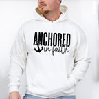 Anchored In Faith Design - Christianity Unisex Crewneck T-Shirt Sweatshirt Hoodie