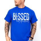 Blessed Not Stressed - Christianity Unisex Crewneck T-Shirt Sweatshirt Hoodie