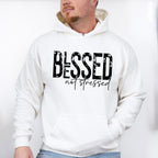 Blessed Not Stressed - Christianity Unisex Crewneck T-Shirt Sweatshirt Hoodie