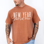 New Year Same Hot Mess Design - New Years Unisex Crewneck T-Shirt Sweatshirt Hoodie