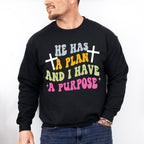 He Has A Plan - Christianity Unisex Crewneck T-Shirt Sweatshirt Hoodie