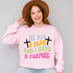 He Has A Plan - Christianity Unisex Crewneck T-Shirt Sweatshirt Hoodie