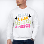 He Has A Plan - Christianity Unisex Crewneck T-Shirt Sweatshirt Hoodie
