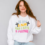 He Has A Plan - Christianity Unisex Crewneck T-Shirt Sweatshirt Hoodie