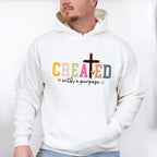 Created With A Purpose - Christianity Unisex Crewneck T-Shirt Sweatshirt Hoodie