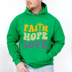 Faith Love Hope - Christianity Unisex Crewneck T-Shirt Sweatshirt Hoodie