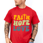 Faith Love Hope - Christianity Unisex Crewneck T-Shirt Sweatshirt Hoodie