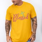Blessed Cross Design - Christianity Unisex Crewneck T-Shirt Sweatshirt Hoodie