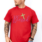 Blessed Cross Design - Christianity Unisex Crewneck T-Shirt Sweatshirt Hoodie