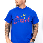 Blessed Cross Design - Christianity Unisex Crewneck T-Shirt Sweatshirt Hoodie