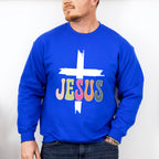Jesus Cross Design - Christianity Unisex Crewneck T-Shirt Sweatshirt Hoodie