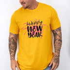 Happy New Year Firework Design - New Years Unisex Crewneck T-Shirt Sweatshirt Hoodie