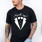 Suit Up Glasses Design - Bachelor Unisex Crewneck T-Shirt Sweatshirt Hoodie
